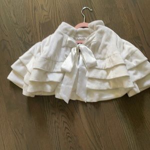 Bolero small kids jacket white used dressy holiday